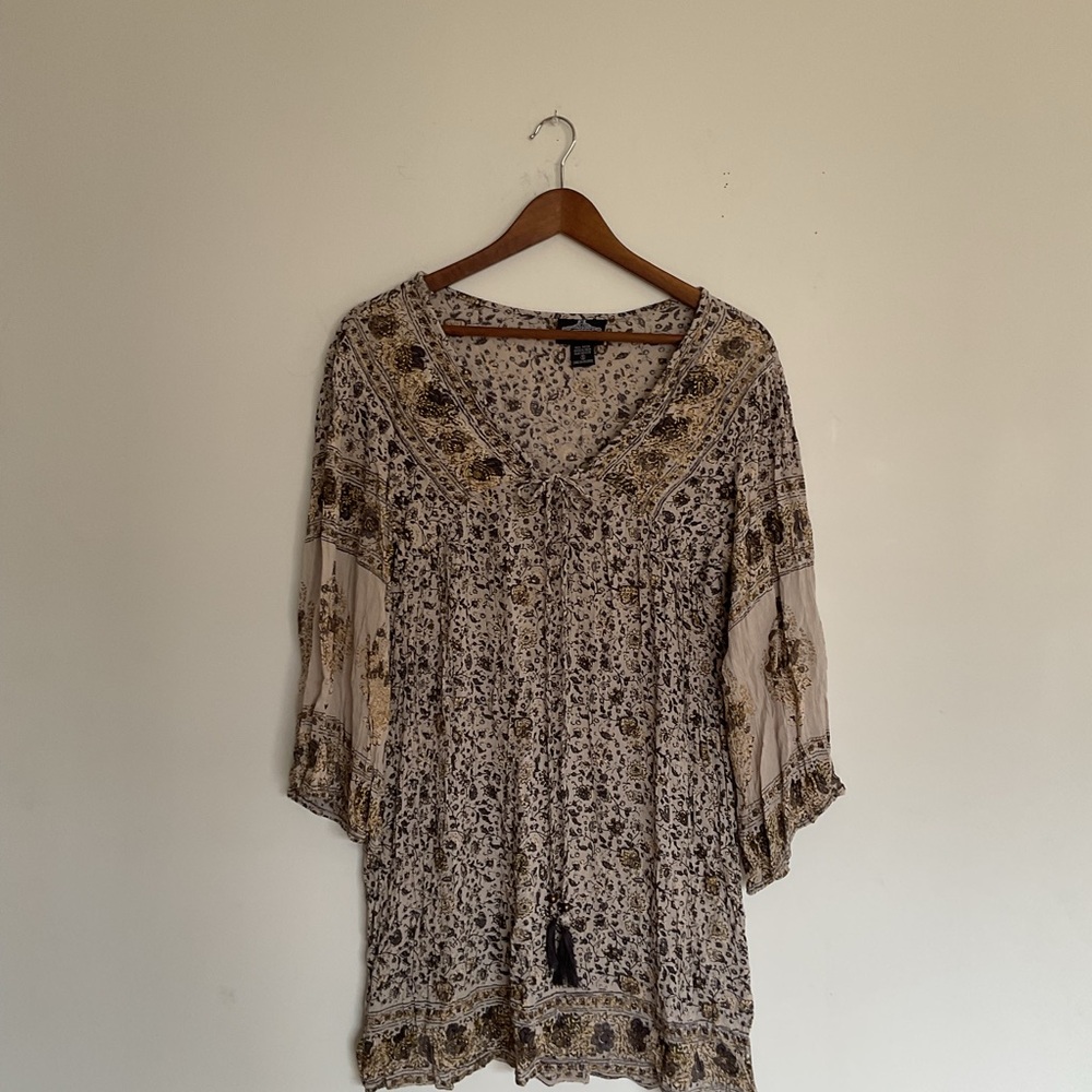 Angie Grey Embellished Tunic